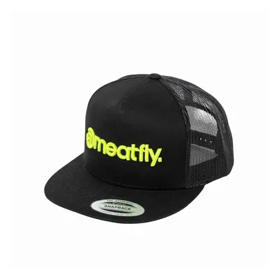 Meatfly kšiltovka Mateo Trucker Snapback Lime / Black | Černá