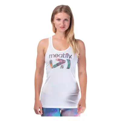 Meatfly dámské tričko Flou Tank B - White | Bílá