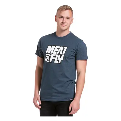 Meatfly pánské tričko Repash Navy Heather | Modrá