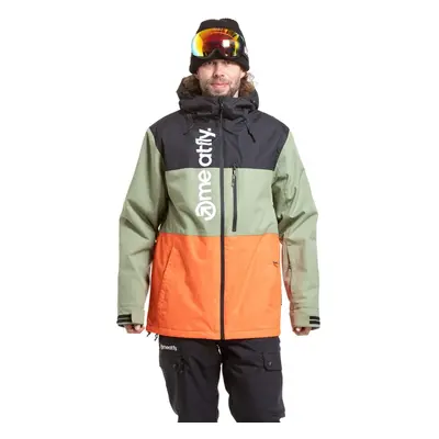 Meatfly pánská SNB & SKI bunda Manifold Black / Orange | Černá