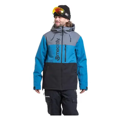 Meatfly pánská SNB & SKI bunda Manifold Blue / Black | Černá