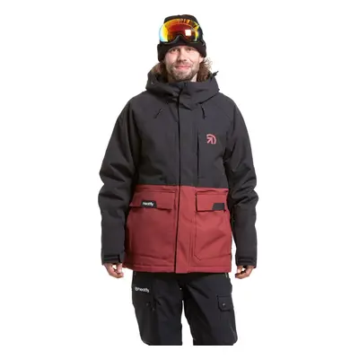 Meatfly pánská SNB & SKI bunda Vertigo Merlot / Black | Černá