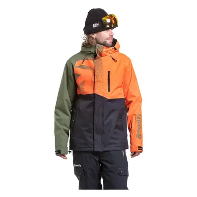 Meatfly pánská SNB & SKI bunda Shader Orange / Bronze Green | Zelená