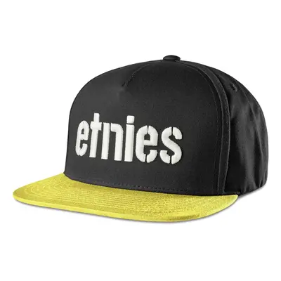 Etnies pánská kšiltovka Corp Black/White/Yellow | Černá