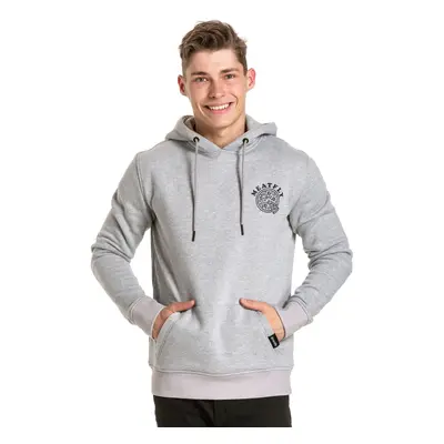 Meatfly pánská mikina Pizza Hoodie Grey Heather | Šedá