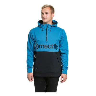 Meatfly pánská technická mikina Tason Blue / Black | Černá