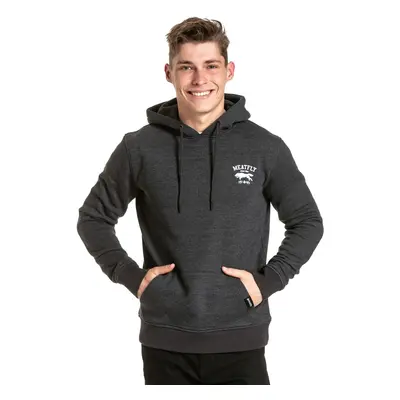 Meatfly pánská mikina Leader Of The Pack Hoodie Charcoal Heather | Šedá