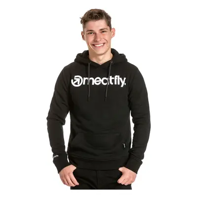 Meatfly pánská mikina MF Logo Hoodie Black | Černá