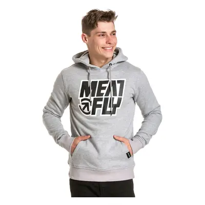 Meatfly pánská mikina Repash Hoodie Grey Heather | Šedá