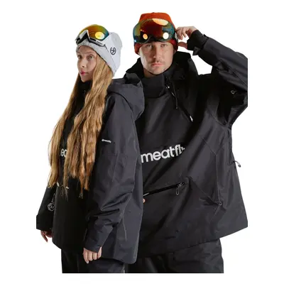 Meatfly unisex SNB & SKI bunda Maddie Black | Černá