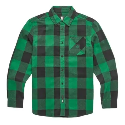 Etnies pánská košile Dig L/S Flannel Black/Green | Černá