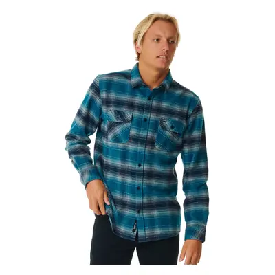 Rip curl pánská košile Count Flannel Mineral Blue | Modrá