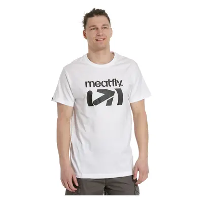 Meatfly pánské tričko Podium White | Bílá