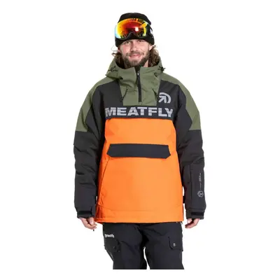 Meatfly pánská SNB & SKI bunda Zenith Orange / Black | Černá