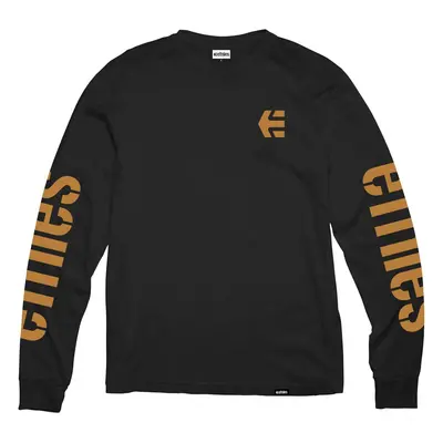 Etnies pánské tričko Icon L/S Black/Gum | Černá