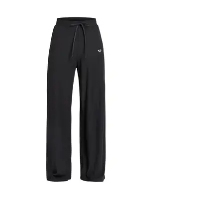 Roxy dámské široké kalhoty Rib Wide Leg Pants Anthracite | Černá