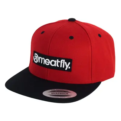 Meatfly kšiltovka Flanker Snapback Basic Logo Red/Black | Černá