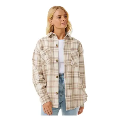 Rip curl dámská bunda High Tide Soft Flannel Bone | Bílá