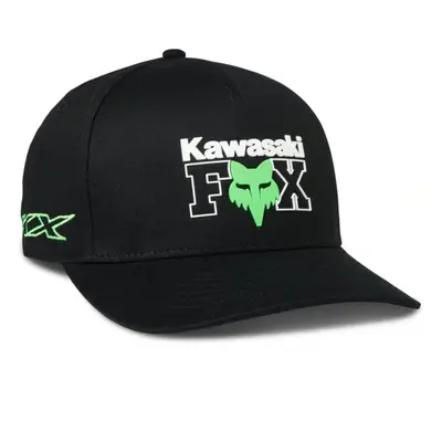 Fox kšiltovka X Kawi Flexfit Black | Černá