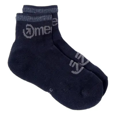 Meatfly ponožky Logo Middle Socks – CO C – Black | Černá