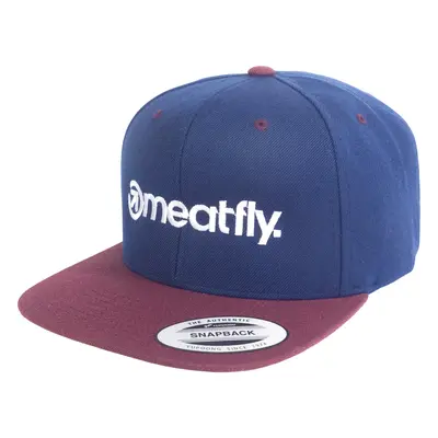 Meatfly kšiltovka Flanker Snapback Navy/Maroon | Modrá