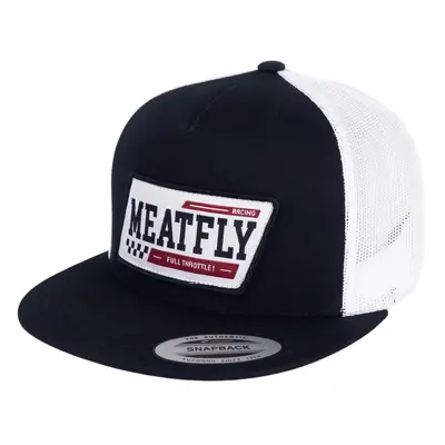 Meatfly kšiltovka Thunderbolt Trucker Racing Black/White | Černá