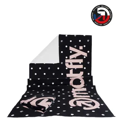 Meatfly ručník Wave Black Dots/Powder Pink x cm | Černá