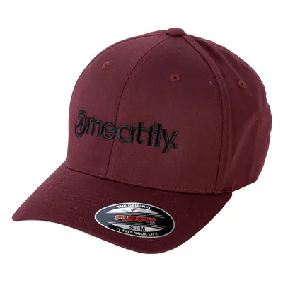 Meatfly Brand Flexfit Maroon