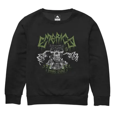 Emerica pánská mikina Shake Junt Skull Crewneck Black | Černá