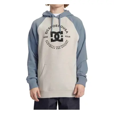 Dc shoes pánská mikina Star Pilot Snow Heather/Ashley Blue | Bílá