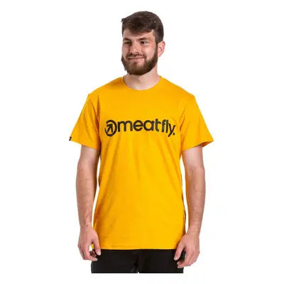 Meatfly pánské tričko MF Logo Deep Yellow | Žlutá