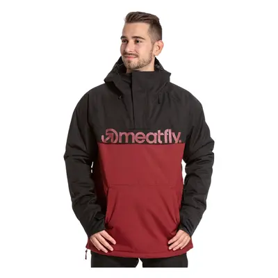 Meatfly pánská SNB & SKI bunda Slinger Premium Black/Merlot | Černá