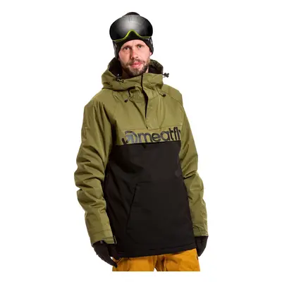 Meatfly pánská SNB & SKI bunda Slinger Premium Green Leaves/Black | Zelená