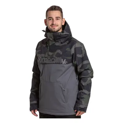 Meatfly pánská SNB & SKI bunda Slinger Premium Rampage Camo/Dark Grey | Maskáč