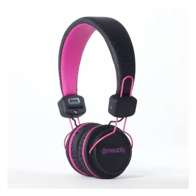 Meatfly sluchátka Headphones Sambora II Pink/Black | Černá