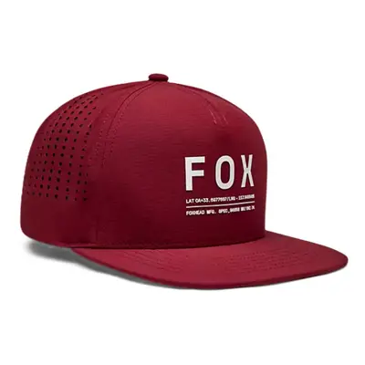 Fox kšiltovka Non Stop Tech Snapback Rust | Červená