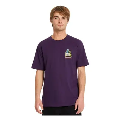 Volcom pánské tričko Catv Bsc Sst Grape Royale | Fialová