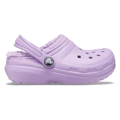 Dětské boty crocs classic lined fialová