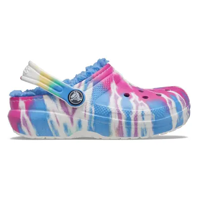 Dětské boty crocs classic lined tie dye modrá