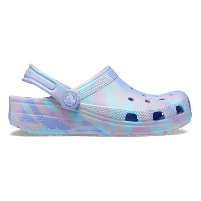 Dětské boty crocs classic marbled fialová