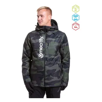 Pánská snb & ski bunda meatfly manifold černá camo m