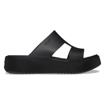 Dámské pantofle crocs classic platform h-strap černá