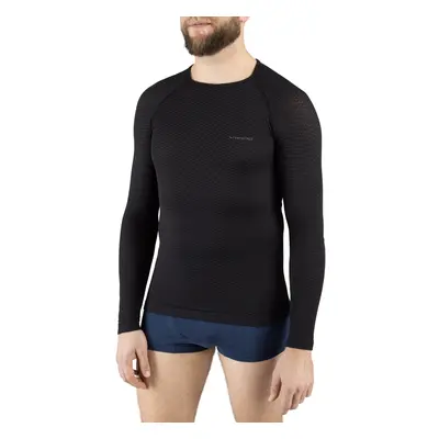 Lehké unisex tričko s dlouhým rukávem viking easy dry černá xl