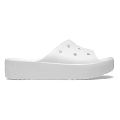 Dámské pantofle crocs classic platform bílá