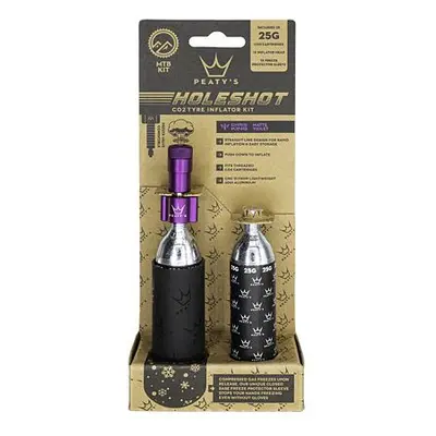 PEATY'S HOLESHOT CO2 PUMPA + BOMBIČKY KS - MTB (25G) - VIOLET (PPR-HTI-MTB-VLT-12)