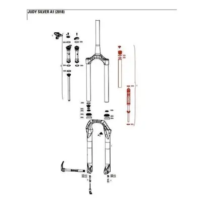 Cyklistické náhradní díly Rockshox Spring Int Left Sa Judys 30S Tp.8