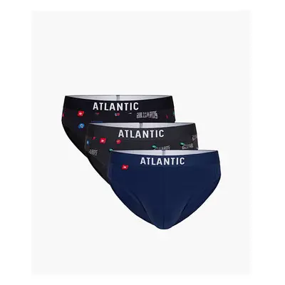 Pánské slipy ATLANTIC 3Pack - vícebarevné