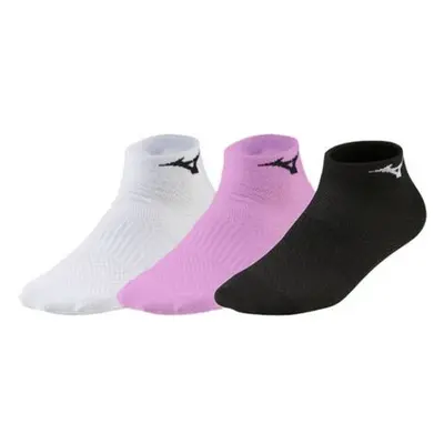 Běžecké ponožky Mizuno Training Mid 3Pack - White/Black/Lilac Chiffon