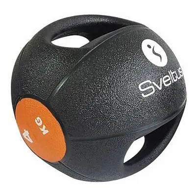 Ergonomicky tvarovaný Medicinbal Sveltus 4kg double grip