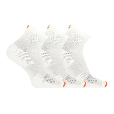 Unisex ponožky Merrell MEA33565Q3B2 WHITE CUSHIONED COTTON QUARTER (3 packs)